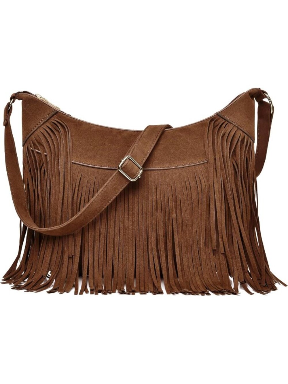 Suede Fringe Crossbody Bag for Women | Retro Chic Purse | Stylish & Versatile